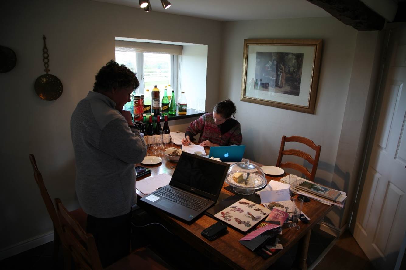 A person and person working on a computer
Description automatically generated